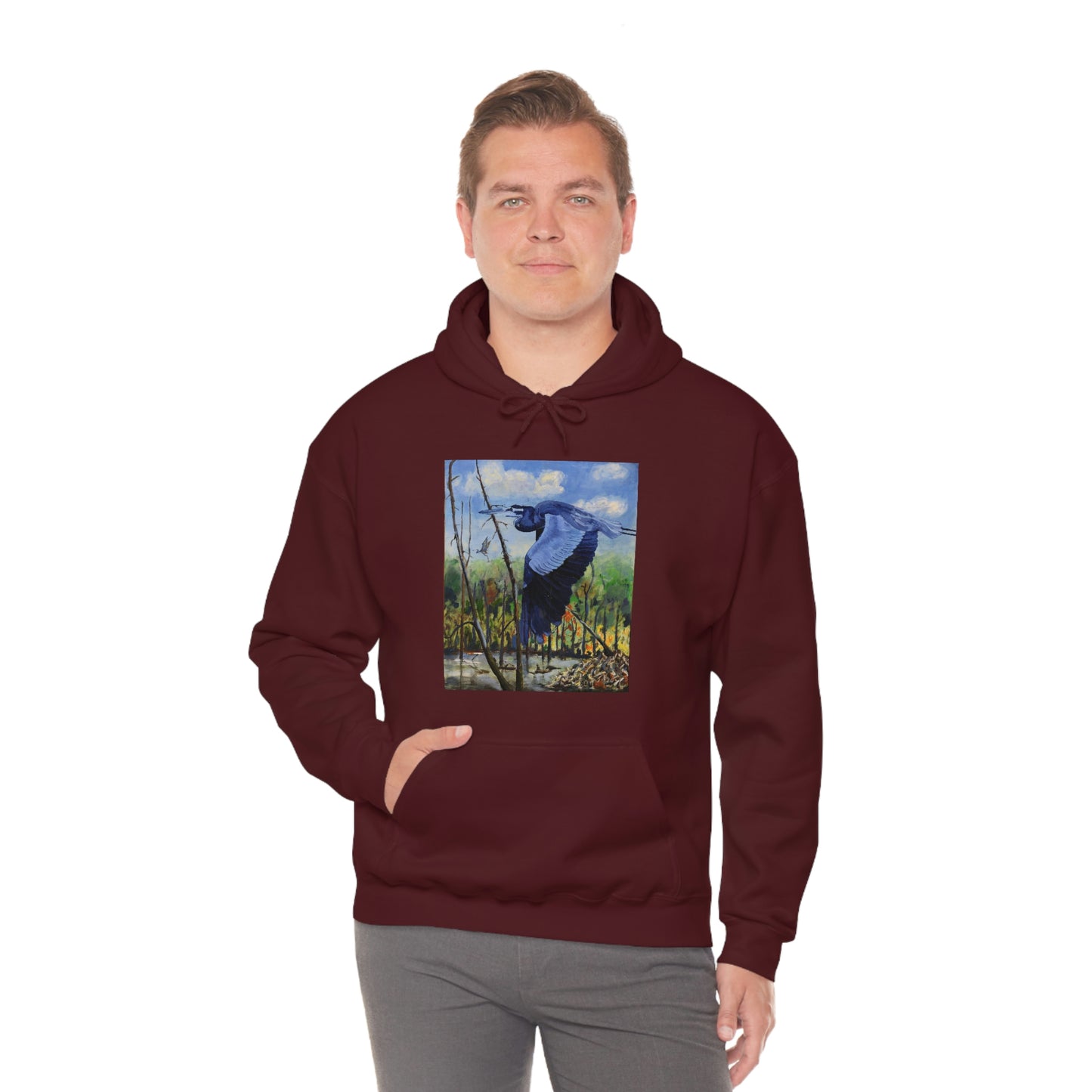 Blue Heron - Unisex Heavy Blend™ Hooded Sweatshirt