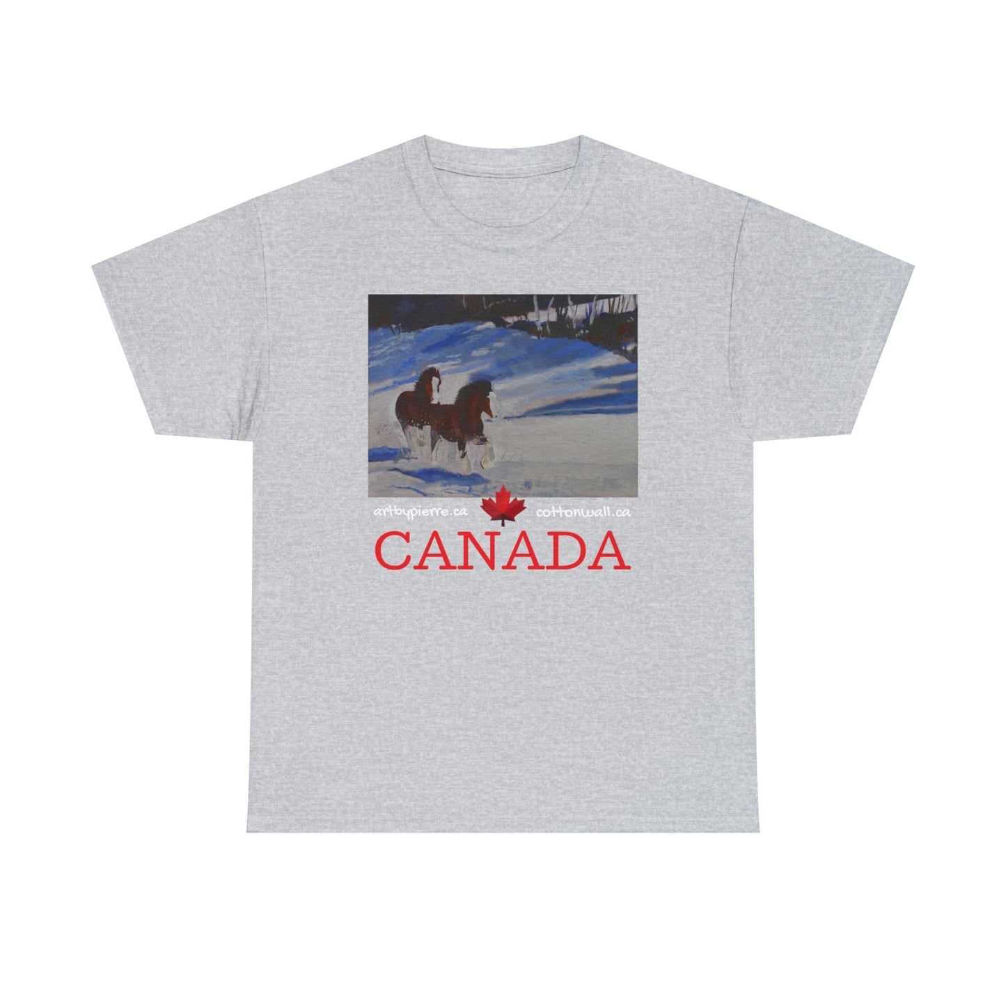 Clydes In Snow - Unisex Heavy Cotton Tee