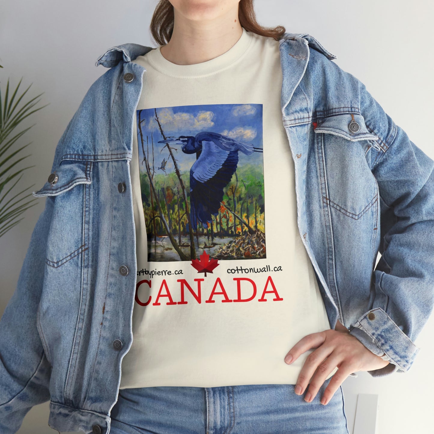 Blue Heron - Unisex Heavy Cotton Tee