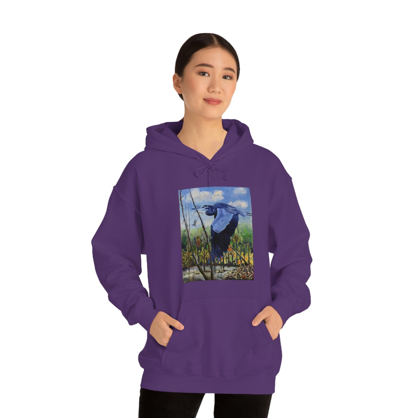 Blue Heron - Unisex Heavy Blend™ Hooded Sweatshirt